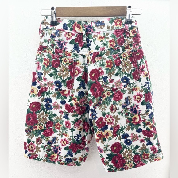 Vintage 90’s California Concepts Floral Print Jort Shorts Juniors Size 9 - Picture 4 of 6